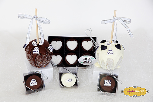 Wedding, Bridal or Rehearsal gifts & favor ideas (Sugar Coated Candied Apples & Choc Covered Oreos)
