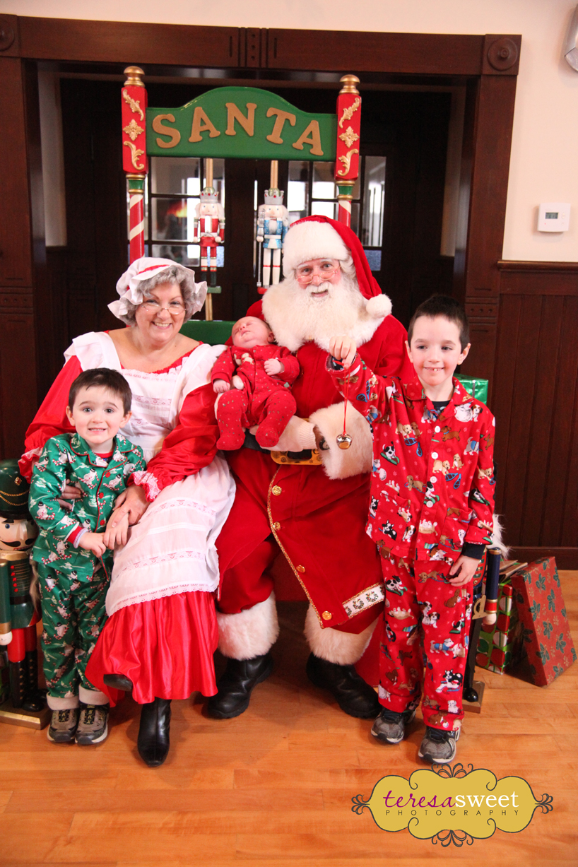 Mr. & Mrs. Claus with our boys